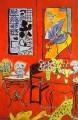 Gran interior rojo fauvismo abstracto Henri Matisse